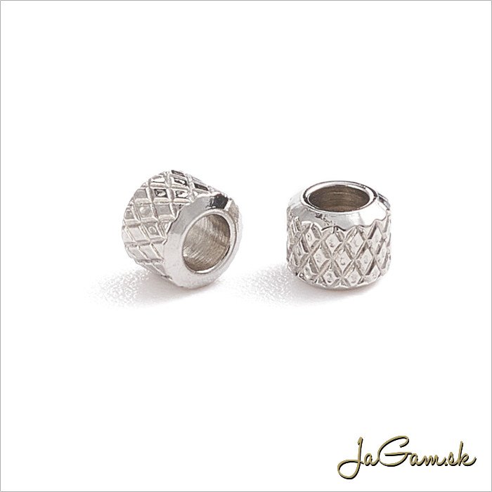 Korálka gulička 3x3mm, CHIRURGICKÁ OCEĽ , 20ks (ch1495)